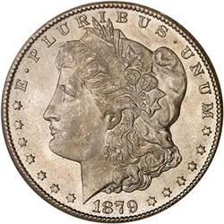 1879-CC Morgan Dollar. Capped die PCGS MS64