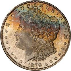 1879-S Morgan Dollar. Reverse of 1879 ANACS MS67 PL