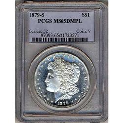 1879-S Morgan Dollar. Reverse of 1879 PCGS MS65 DMPL
