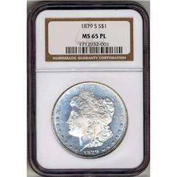 1879-S Morgan Dollar. Reverse of 1879 NGC MS65 PL