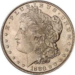 1880 Morgan Dollar PCGS MS65