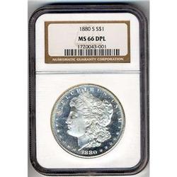 1880-S Morgan $1 NGC MS66 DPL