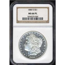 1880-S Morgan Dollar NGC MS66 PL
