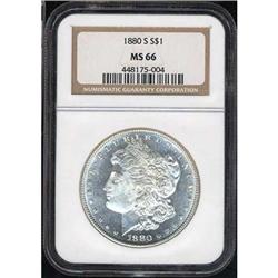 1880-S Morgan Dollar NGC MS66