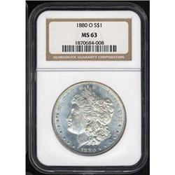 1880-S Morgan Dollar NGC MS63