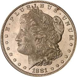 1881 Morgan Dollar NGC MS65