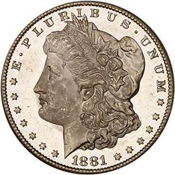 1881-CC Morgan Dollar PCGS MS64DMPL