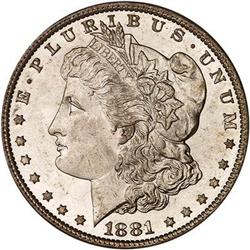 1881-O Morgan Dollar PCGS MS65