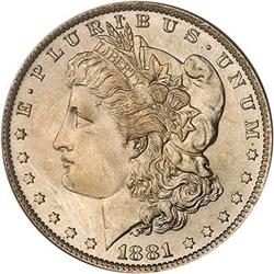 1881-O Morgan Dollar PCGS MS65