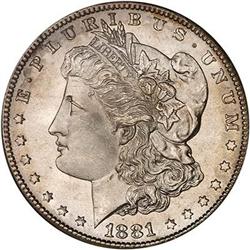 1881-S Morgan Dollar NGC MS67