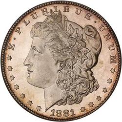 1881-S Morgan $1 NGC MS66 DPL