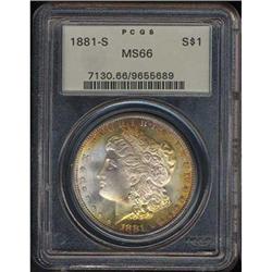 1881-S Morgan Dollar PCGS MS66