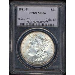 1881-S Morgan $1PCGS MS66
