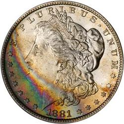 1881-S Morgan Dollar PCGS MS65