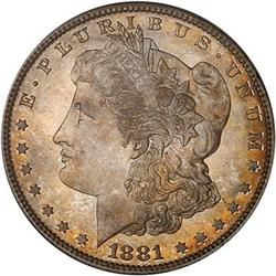 1881-S Morgan Dollar PCGS MS65