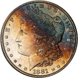 1881-S Morgan Dollar PCGS MS65