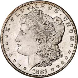 1881-S Morgan Dollar NGC MS65