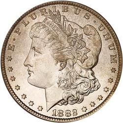 1882-CC Morgan Dollar PCGS MS66