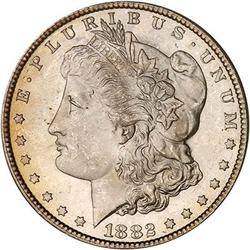 1882-CC Morgan Dollar PCGS MS66