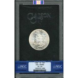1882-CC Morgan $1 NGC MS64