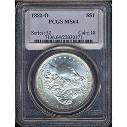 1882-O Morgan $1 PCGS MS64