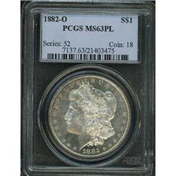 1882-O Morgan $1 PCGS MS63 PL