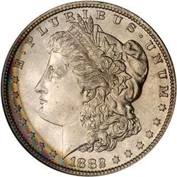 1882-S Morgan Dollar NGC MS67*