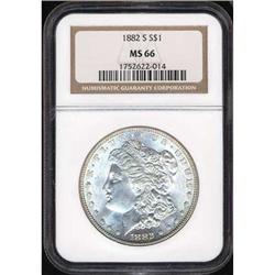 1882-S Morgan Dollar NGC MS66