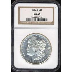 1882-S Morgan Dollar NGC MS66
