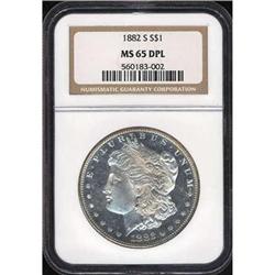 1882-S Morgan Dollar NGC MS65 DPL