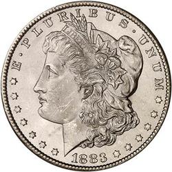 1883-CC Morgan Dollar NGC MS66