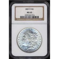 1883-O Morgan Dollar NGC MS65