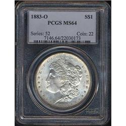 1883-O Morgan $1 PCGS MS64