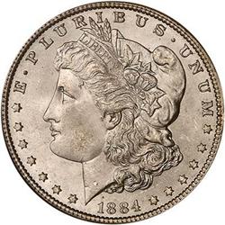 1884 Morgan Dollar NGC MS67