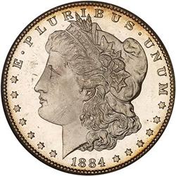 1884-CC Morgan Dollar NGC MS66 DPL