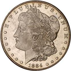 1884-CC Morgan Dollar PCGS MS66
