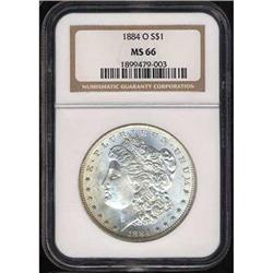 1884-O Morgan $1 NGC MS66