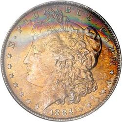 1884-O Morgan Dollar NGC MS65*