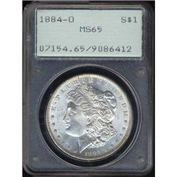 1884-O Morgan Dollar PCGS MS65