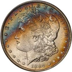 1884-O Morgan Dollar NGC MS63