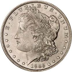 1885 Morgan Dollar NGC MS67