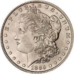 1885 Morgan Dollar NGC MS66