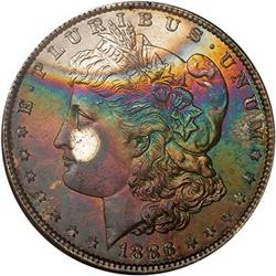 1886 Morgan Dollar NGC MS66