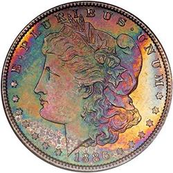 1886 Morgan Dollar. NGC MS66
