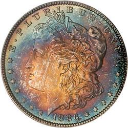 1886 Morgan Dollar PCGS MS65