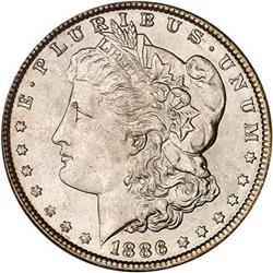 1886 Morgan Dollar PCGS MS65