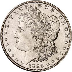 1886 Morgan Dollar NGC MS65