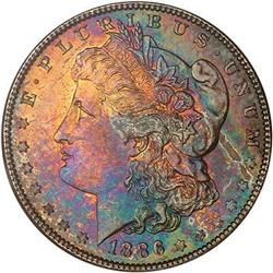 1886 Morgan Dollar. NGC MS65