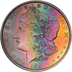1887 Morgan Dollar. NGC MS65