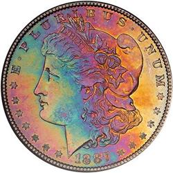 1887 Morgan Dollar. NGC MS65